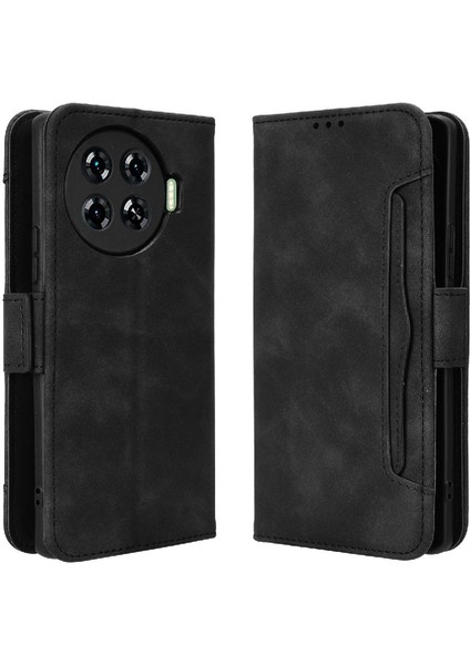 Tecno Spark 20 Pro Artı 4g Deri Cüzdan Kapağı Için Kılıf Ayarlanabilir Kart (Yurt Dışından)