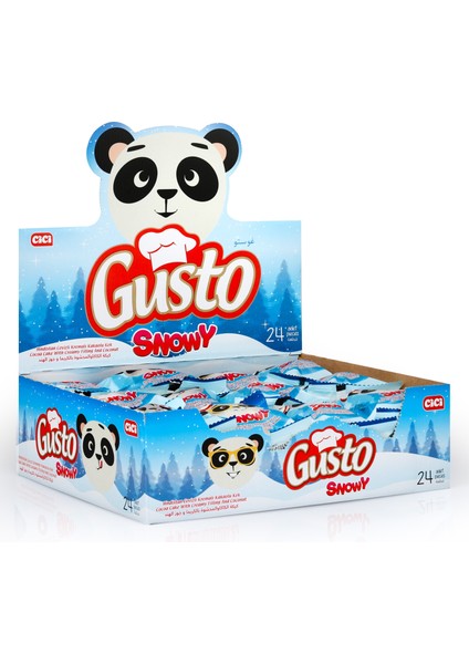 Gusto Snowy Cake Hindistan Cevizli 40 Gr. 24 Adet (1 Kutu)