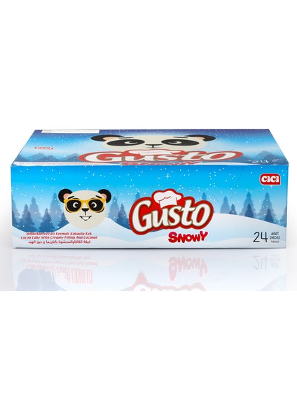 Gusto Snowy Cake Hindistan Cevizli 40 Gr. 24 Adet (1 Kutu)