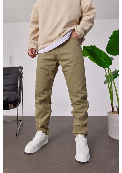 6269 Yeşil Gabardin Pantolon
