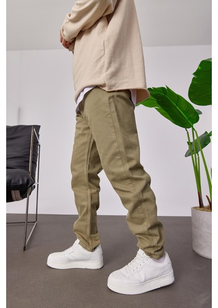 6269 Yeşil Gabardin Pantolon