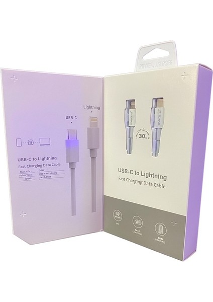 Kablo SW-LC111 Usb-C-To Lıghtnıng 30W 1 Metre Beyaz