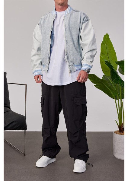 Mavi Yıkamalı Mevsimlik Kot Ceket