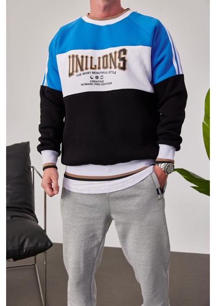 Unilions Mavi Siyah Sweatshirt