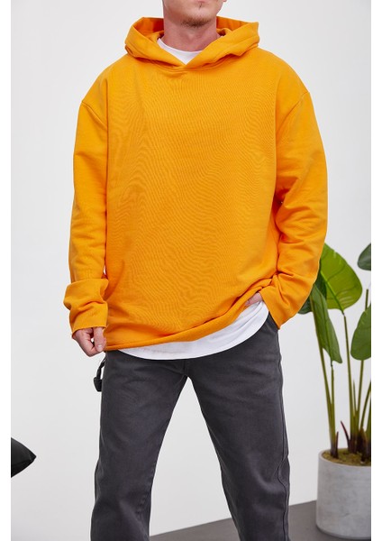 Pis Etek Kapüşonlu Turuncu Sweatshirt fiyatları