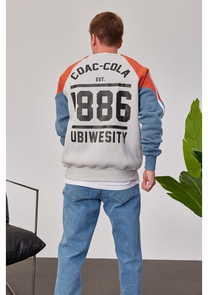 Coac-Cola Açık Gri Sweatshirt