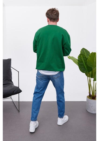 Basic Pamuk Yeşil Sweatshirt modelleri
