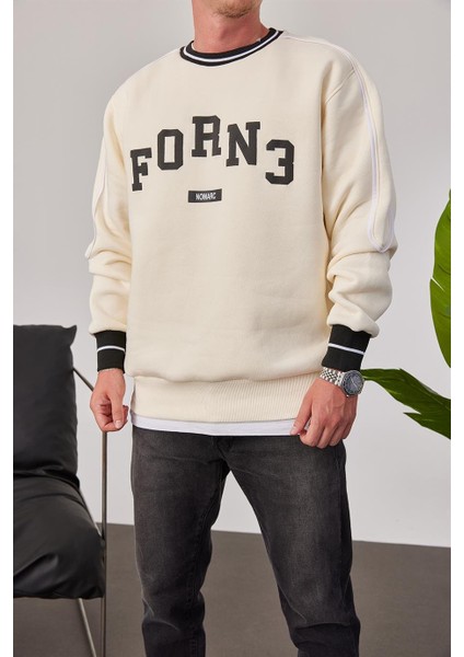 Forn3 Krem Sweatshirt