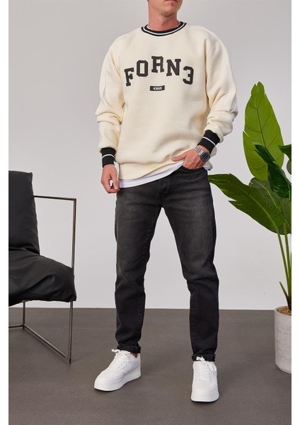 Forn3 Krem Sweatshirt