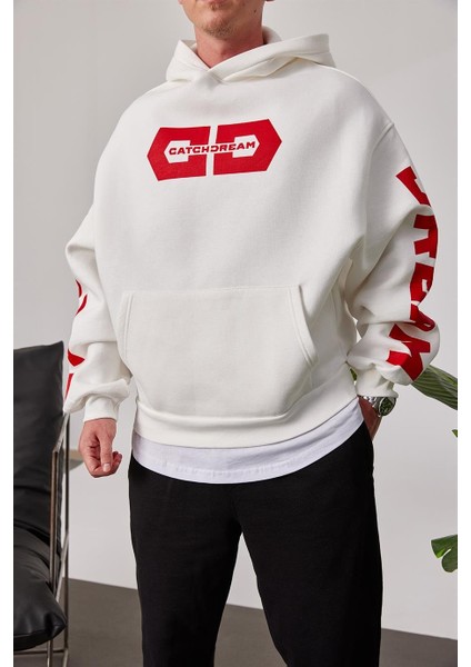 Cthdream Beyaz Kapüşonlu Sweatshirt indirimleri