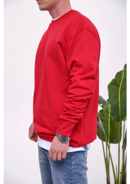 Basic Pamuk Kırmızı Sweatshirt fiyatları