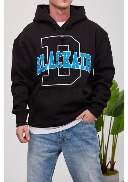 Blackair Kapüşonlu Siyah Sweatshirt