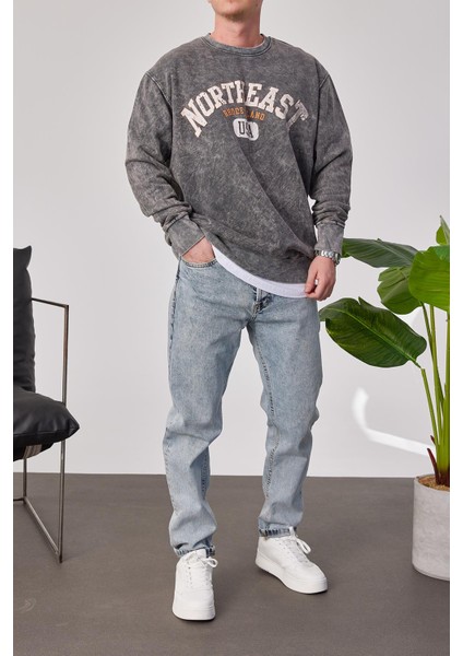 Northeast Yıkamalı Füme Sweatshirt modelleri
