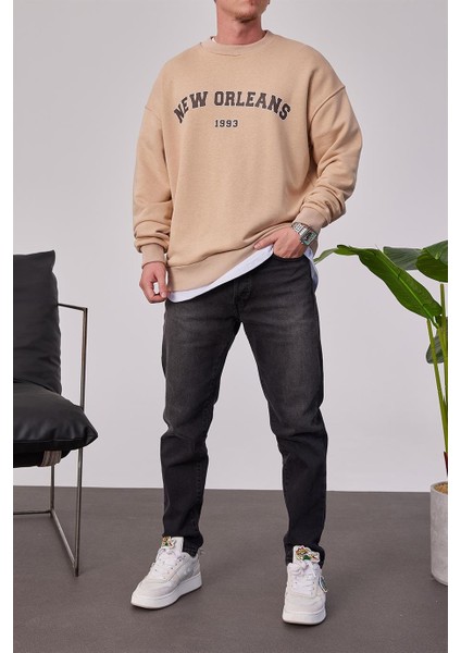 New Orleans Krem Sweatshirt