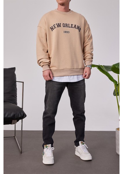 New Orleans Krem Sweatshirt