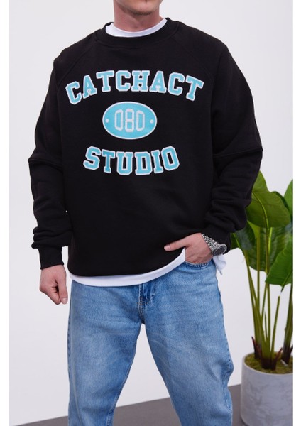 Catchact Siyah Sweatshirt modelleri