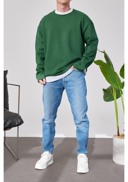 Pis Yaka Yeşil Sweatshirt