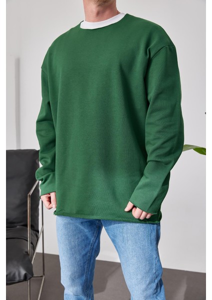 Pis Yaka Yeşil Sweatshirt fırsatları