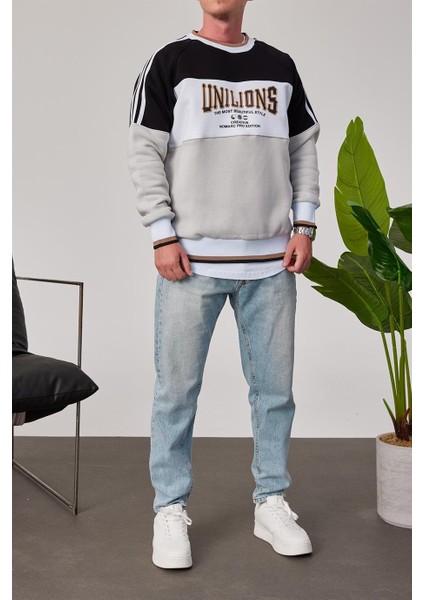 Unilions Siyah Gri Sweatshirt