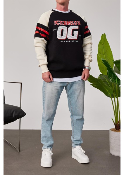 Og Baskılı Siyah Sweatshirt indirimleri