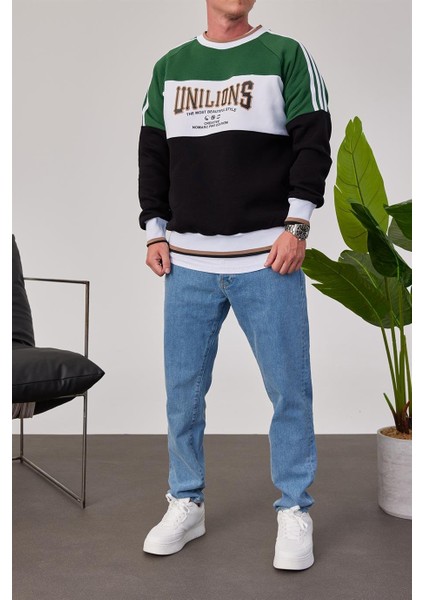 Unilions Yeşil Siyah Sweatshirt