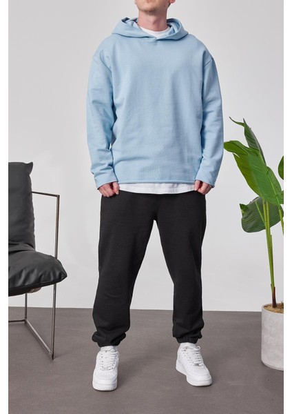 Pis Etek Kapüşonlu Bebe Mavisi Sweatshirt fiyatları