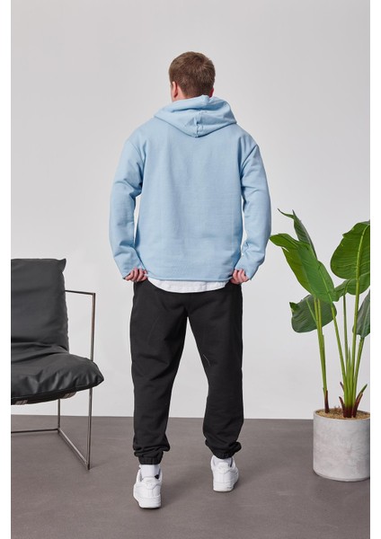 Pis Etek Kapüşonlu Bebe Mavisi Sweatshirt modelleri