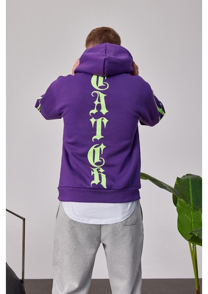 Cth Kolları Desenli Mor Sweatshirt indirimleri