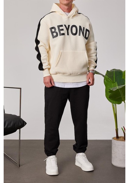 Beyond Krem Kapüşonlu Sweatshirt indirimleri