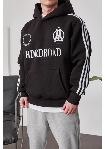 HDRDROAD Siyah Kapüşonlu Sweatshirt modelleri
