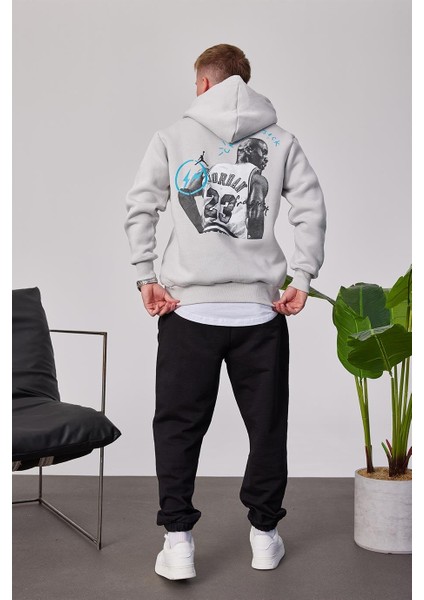 Jordan 23 Gri Kapüşonlu Sweatshirt