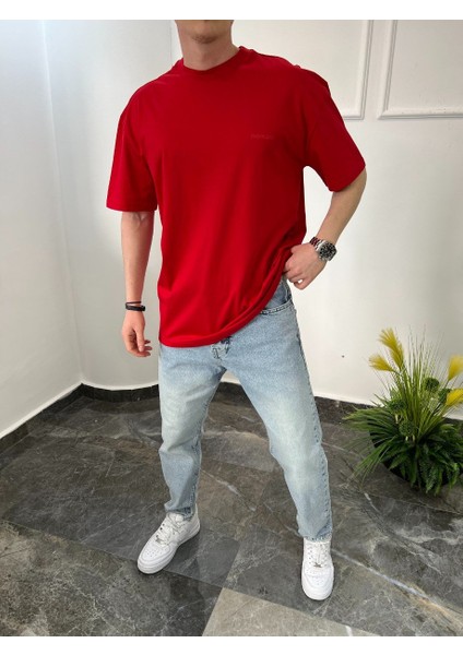 Basic Pamuklu Kırmızı Tshirt