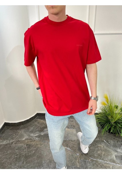 Basic Pamuklu Kırmızı Tshirt modelleri