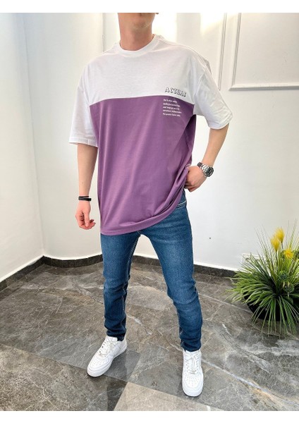 2 Renk Mor Tshirt