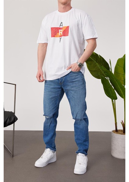 Art Beyaz Tshirt