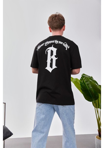 B Harf Siyah Tshirt