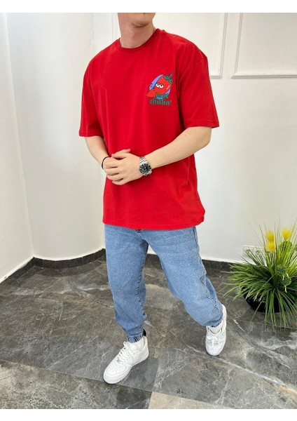 Just Chillin Kırmızı Tshirt