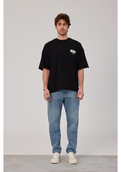 9000 Rakam Baskılı Siyah Tshirt fiyatları