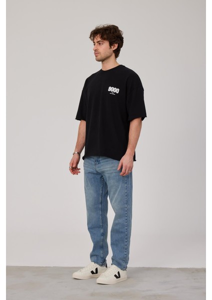 9000 Rakam Baskılı Siyah Tshirt fırsatları