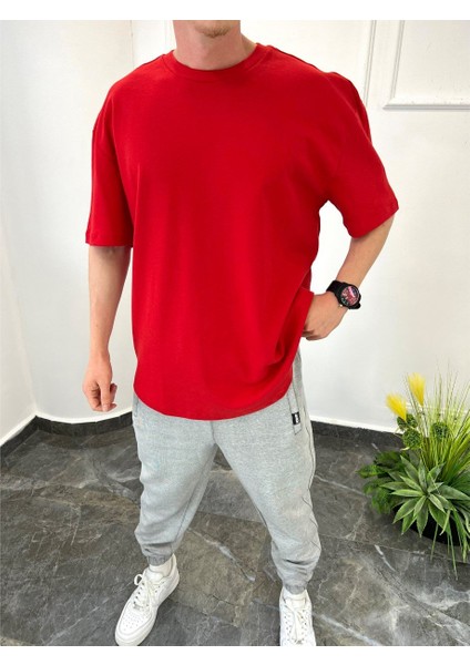 Oval Kesim Basic Kırmızı Tshirt fiyatları