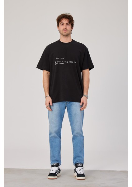 Karışık Yazılı Siyah Tshirt fiyatları