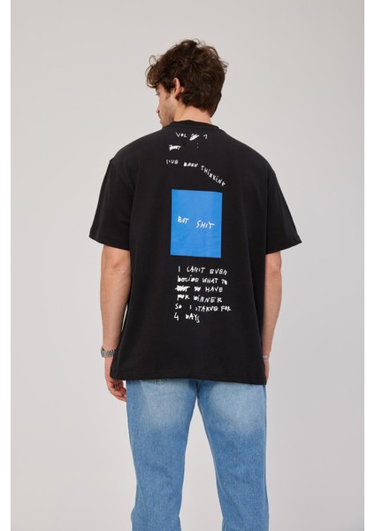 Karışık Yazılı Siyah Tshirt modelleri