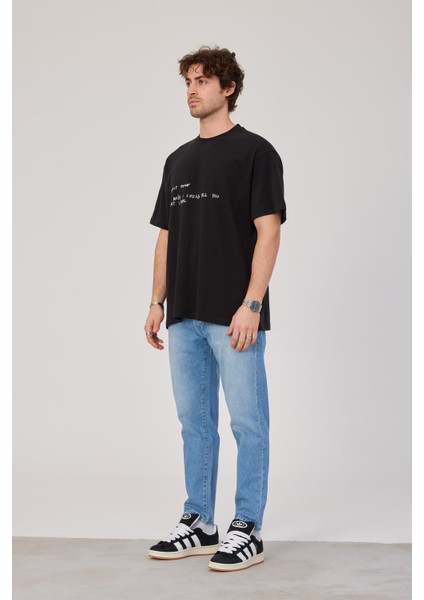 Karışık Yazılı Siyah Tshirt indirimleri