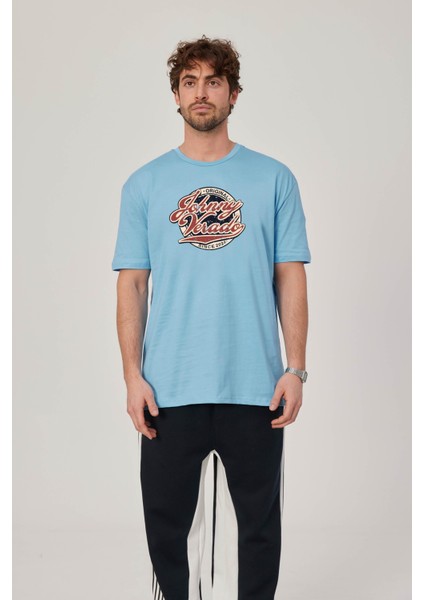Johnny Verado Baskılı Mavi Tshirt fiyatları