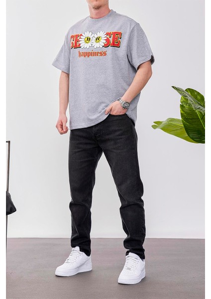 Choose Happiness Gri Tshirt fırsatları