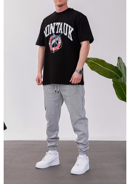 Montauk Siyah Tshirt