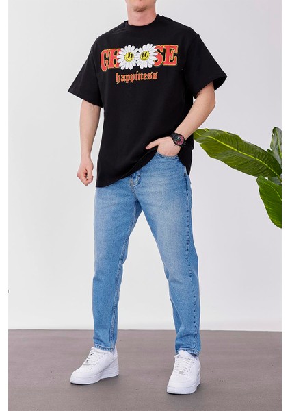 Choose Happiness Siyah Tshirt