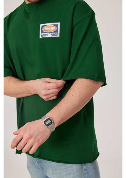 Brand Worldwide Baskılı Yeşil Tshirt fırsatları