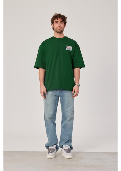 Brand Worldwide Baskılı Yeşil Tshirt indirimleri