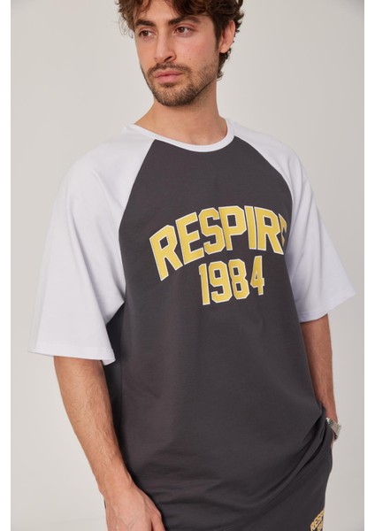 Respire 1984 Baskılı Gri Tshirt modelleri